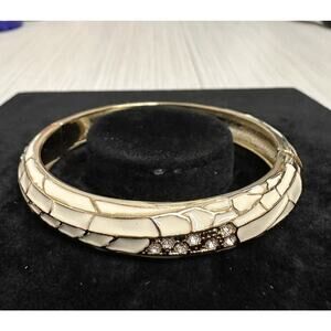 Sequin Nordstrom Multicolor Gold Tone Statement Enamel Bangle Bracelet #80